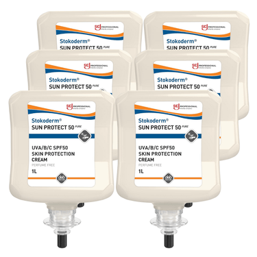 Deb SCJ Stokoderm Sun Protect Sun Cream Factor 50 1 Litre - 6 pack - Reseller Stock